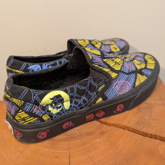 Vans Slide Nightmare Before Christmas OOGIE BOOGIE GlowInTheDark - Size 7/8.5 - Picture 5 of 10
